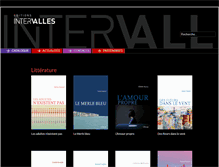 Tablet Screenshot of editionsintervalles.com